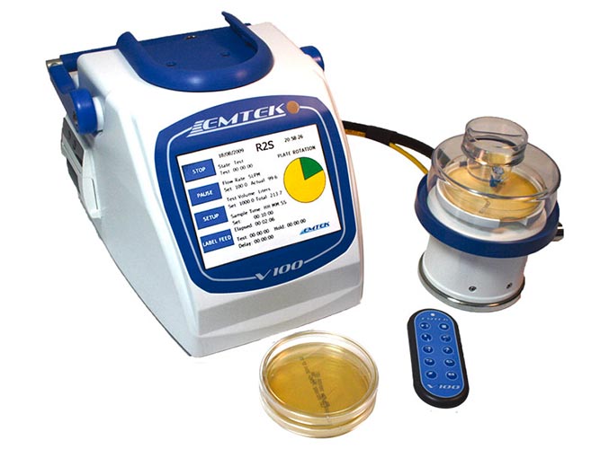 Emtek V100 biocollecteur d'air échantillonneur d'air microbien microbial air sampler