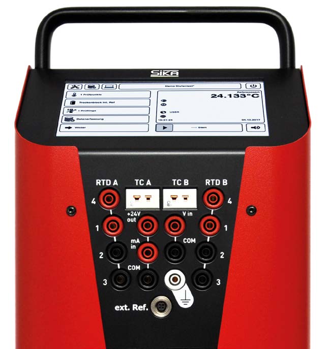 Temperature calibrator with dry-block function Calibrateurs de température SIKA